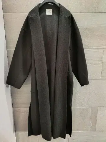 ACUTA 액타 후드 부착 롱 코트 벨트 포함