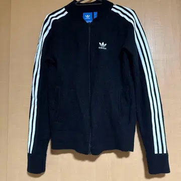 adidas 스트라이프 집업 스웨터