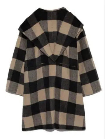 Mila Owen 빅 칼라 접결 샤기 리버 코트