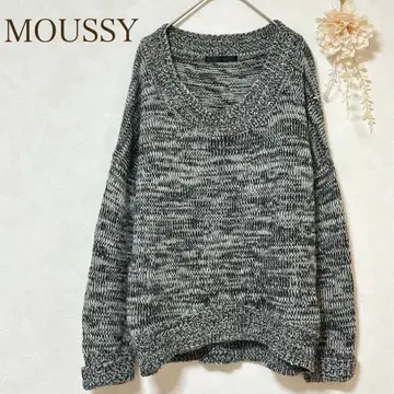 [ 마우지 ] 니트 스웨터 그레이 계열 V넥 캐주얼 루즈핏 블랙