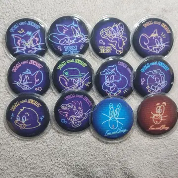 톰과 제리 축광 캔뱃지 컴플리트 캔뱃지