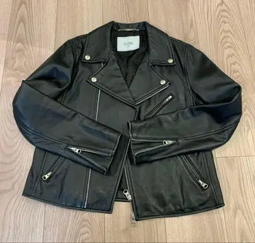 SLOB IENA 가죽 라이더 자켓 블랙 36 사이즈