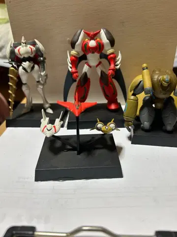 진 겟타로보 로봇 피규어 4체 세트 스탠드 포함