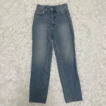 MURUA 무루아 XS SS 하이웨스트 스트레이트 데님 새상품급 돌려입기