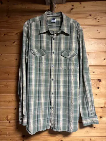 THE NORTH FACE 체크 셔츠 얇은 소재