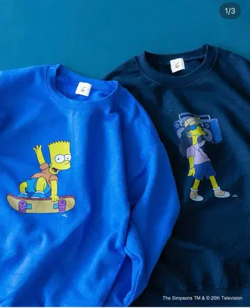 6 심슨 맨투맨 L 사이즈 새상품