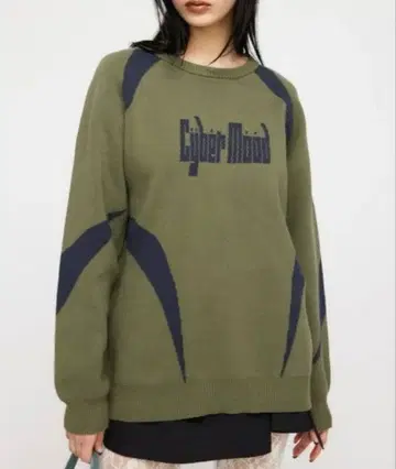 러그 아젬 LINE POINT OVER 니트