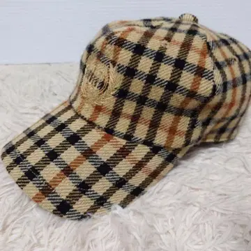 DAKS 닥스 체크 무늬 울 캡