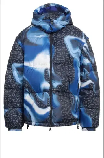 시착만 한 ARMANI EXCHANGE 마블 로고 충전솜 자켓