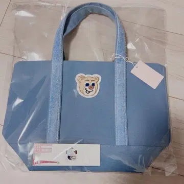 FEILER 올드 테디 토트백 라이트 블루 스몰 사이즈