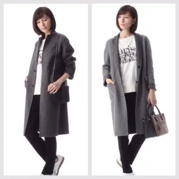 새상품급 드레리아 이탈리아 원단 PONTETORTO 리버서블 체스터 코트