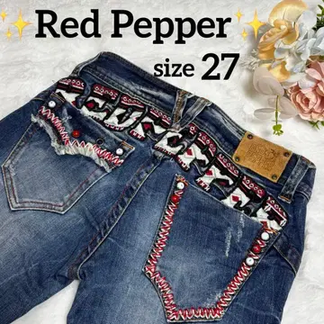 레드페퍼 레드페퍼 자수 플레어 여성용 27인치