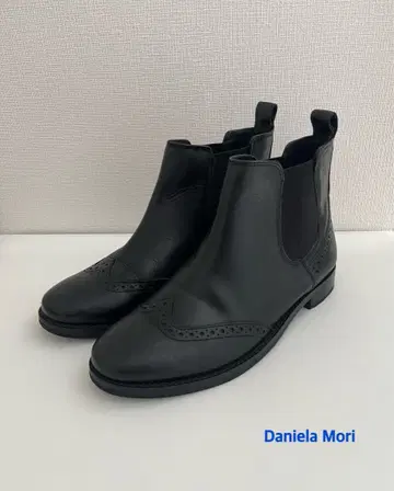 다니엘라 모리 사이드 고어 부츠 (37) 가죽 블랙