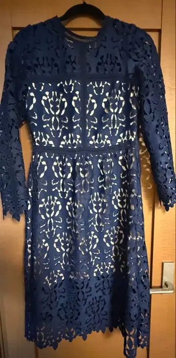 ZARA WOMAN 네이비 레이스 원피스 M