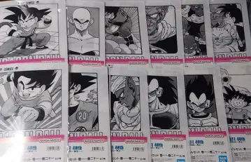 드래곤볼 제일복권 40주년 G상 코믹스 클리어 파일 세트 12매