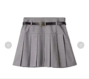 릴리 브라운 벨트 플리츠 스커트 쇼츠