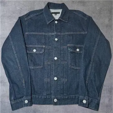 UNIQLO 데님 자켓 2nd 모델 세컨드 다크 네이비 스트레치