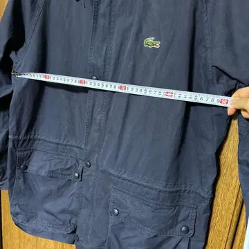 Lacoste 후드 부착 자켓 M 네이비