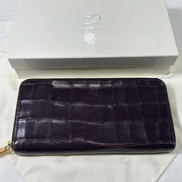 EPOI 장지갑 소가죽 보라색 퍼플