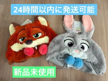 미사용 새상품 주토피아 닉 주디 팬캡 세트