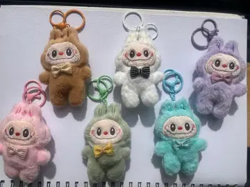 귀여운 키링 6색 세트 더블 링