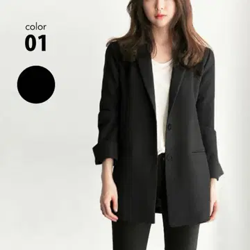 블랙 테일러드 자켓 M