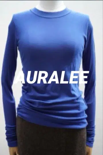 [ AURALEE ] HIGH GAUGE SHEER RIB L/S TEE