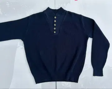 80s USA제 L.L.Bean 헨리넥 코튼 스웨터 L