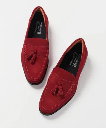 미사용품 비살노 태슬 로퍼 스웨이드 블랙 27cm