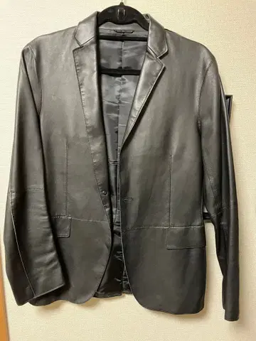 캘빈 클라인 가죽 테일러드 자켓