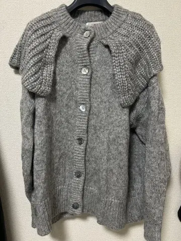 unminou 그레이 니트 가디건