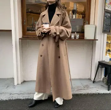 BLATE* 울 볼륨 트렌치 디자인 코트