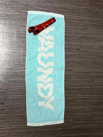 Vaundy 로고 타월 스카이블루 은색 테이프 포함