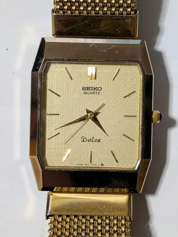 SEIKO 쿼츠 손목시계 골드