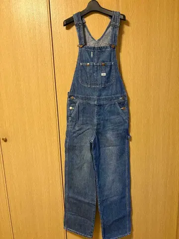 리 데님 살로펫 오버롤