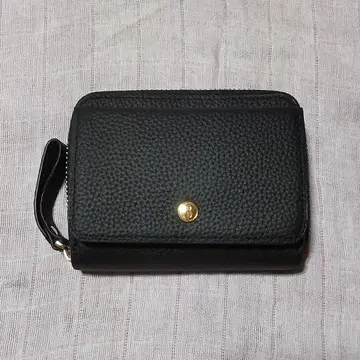 발코스 BARCOS 뱀피 무늬 지갑 블랙