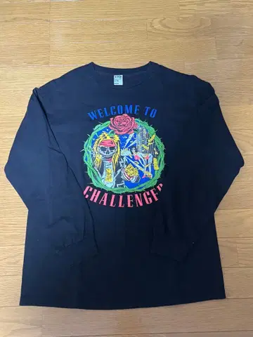 CHALLENGER 롱 T 블랙 M