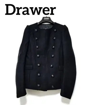 [ 새상품급 ] Drawer 드로어 나폴레옹 자켓 코트 36 블랙