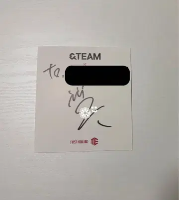 &TEAM K 케이 사인회 친필 사인 ME
