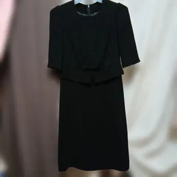 9AR 블랙 원피스 리본 포함