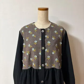 미나 페르호넨 skip 스킵 원피스 겉옷 핸드메이드