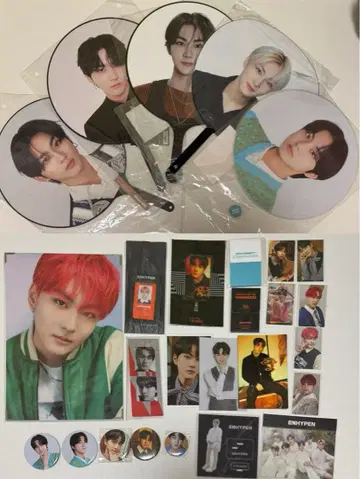 enhypen 정원 부채 굿즈 트레이딩 카드 묶음 판매