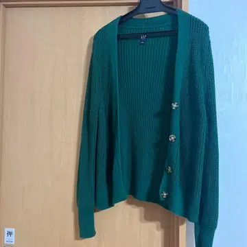 GAP 그린 니트 가디건 L