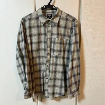 타투 스튜디오 야마다 옴브레 체크 셔츠 M 사이즈