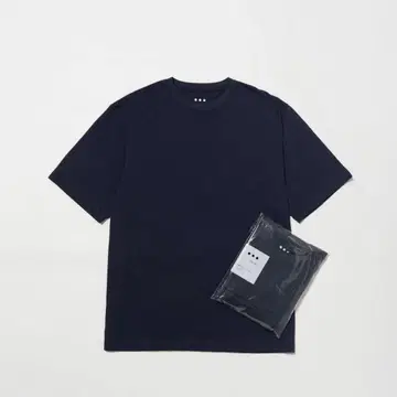 네이비 크루넥 T셔츠 three dots