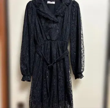 Ank Rouge 블랙 레이스 롱 드레스