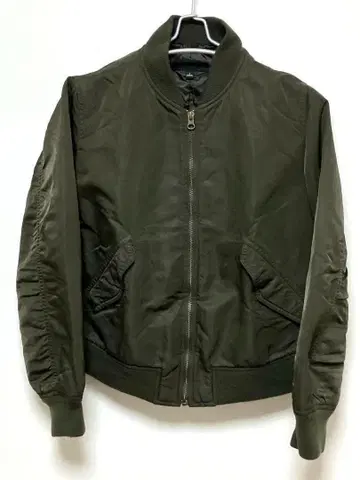 014 [새상품급] 유니클로 MA-1 블루종 올리브 L