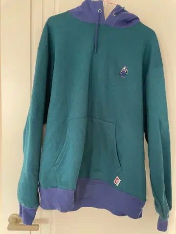 미사용 새상품! BEN DAVIS 그린/퍼플 후드티 L