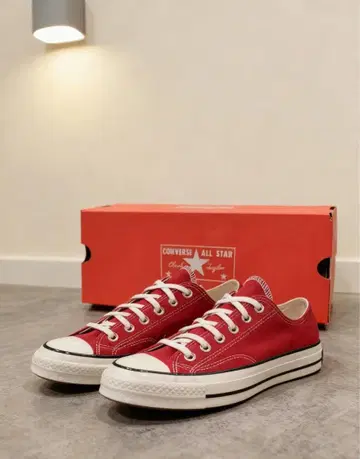 26.5cm [새상품] 레어 CT70 빨간색 로우컷 ox