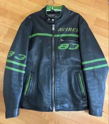 Avirex 가죽 자켓 천연 가죽 y2k 스트릿